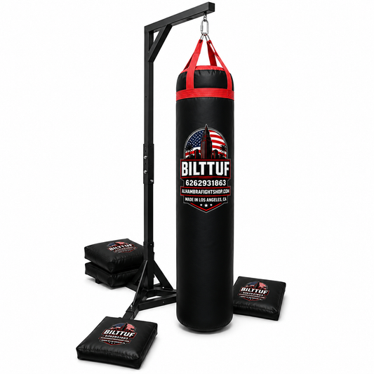 Mauy Thai Bag Stand with Unfilled Sandbags