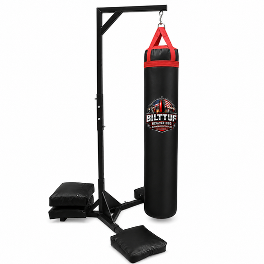 Muay Thai Bag Stand with Filled Sandbags